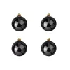 EUROPALMS decoratieballen-set 10 cm, zwart, 4 stuks 83501263