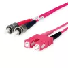 Telegärtner OM4 glasvezel-patchkabel ST naar SC, 50/125µm multimode, 2m, aqua L00891A0079