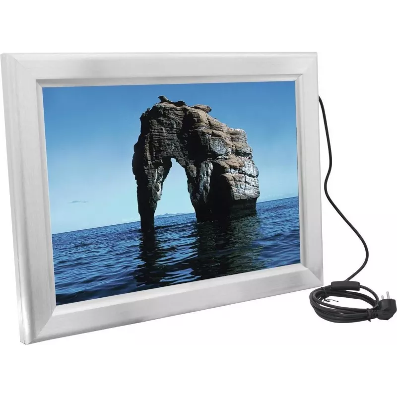 EUROPALMS A2 verlichte reclameframe, aluminium, zilver 83331751