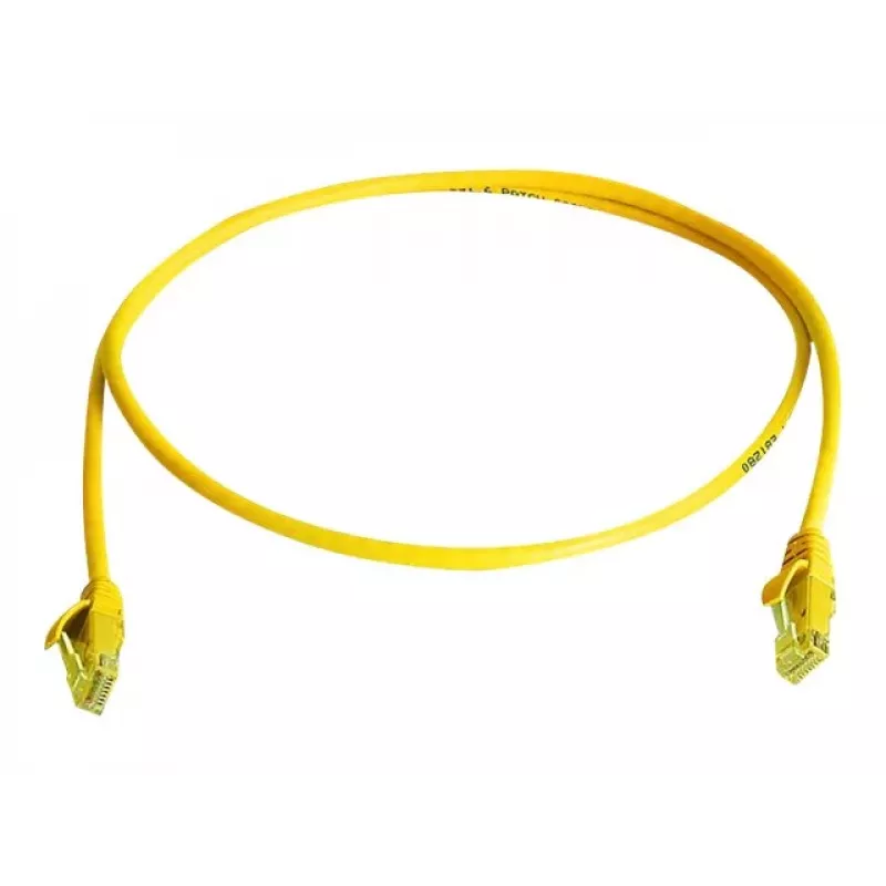 Telegärtner L00000A0294 Cat6 U/UTP RJ45-patchkabel, 0,5m, geel