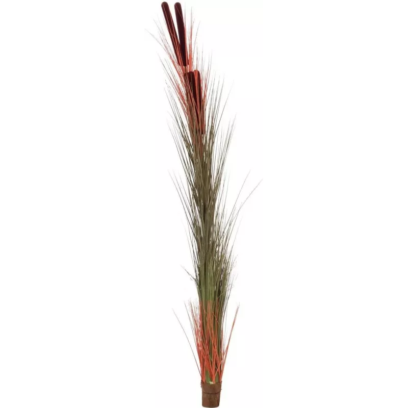 EUROPALMS kunstmatig rietgras met aren, lichtbruin, 152cm 82505856