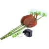 EUROPALMS Kunstmatige hortensia met 100 warmwitte LED's, witte bloemen, 60 cm 83330300