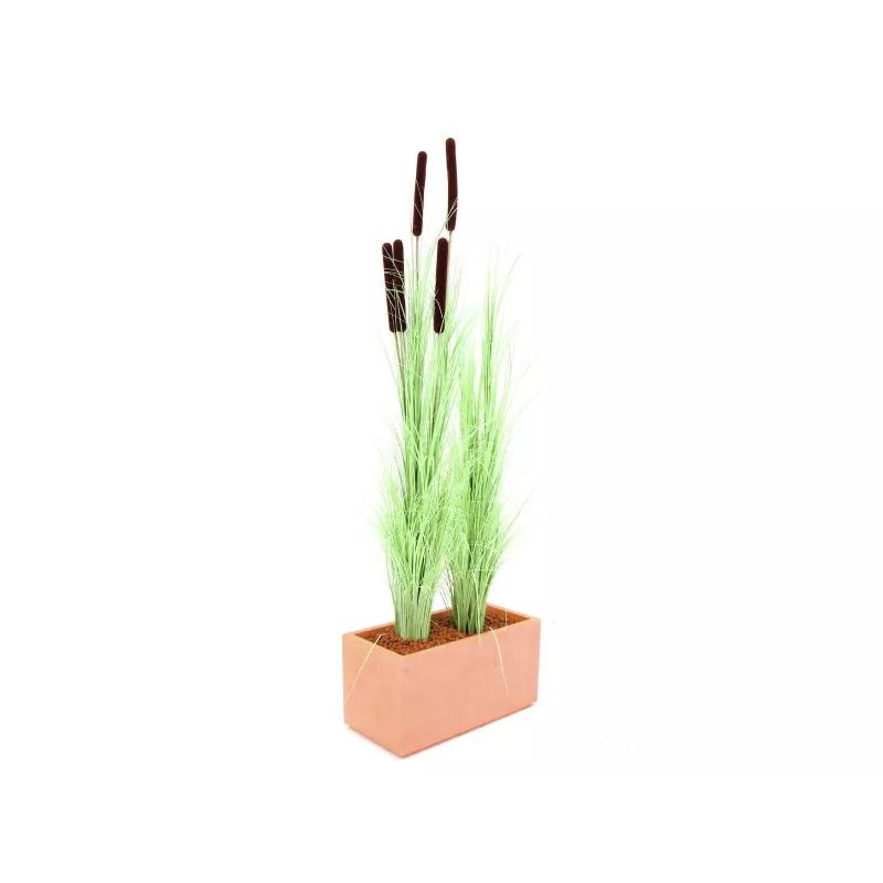 EUROPALMS kunstmatig rietgras met aren, lichtgroen, 152 cm 82505855