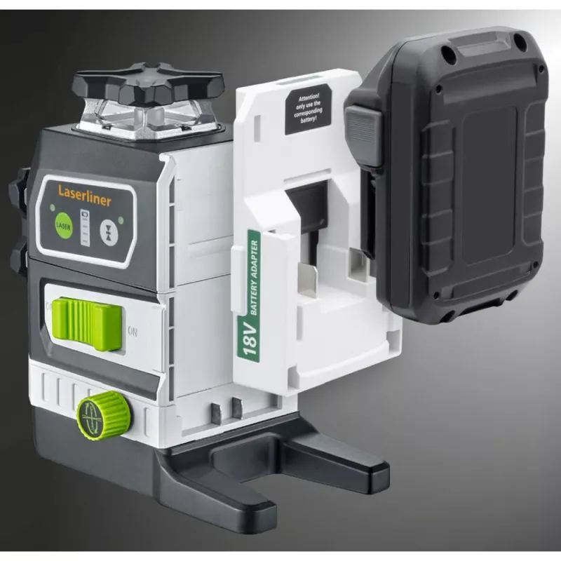 Laserliner PowerPlane-Laser 3G Multi-18V Green 3 x 360° laser-nivelleerapparaat (basiseenheid) 036.380L