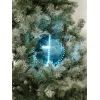 EUROPALMS LED sneeuwbal 15 cm, ice blue 83501241