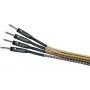 DIMAVERY instrumentkabel 3 m zwart/zilver vernikkelde TS-jackpluggen 26300051