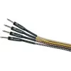 DIMAVERY instrumentkabel 3 m zwart/zilver vernikkelde TS-jackpluggen 26300051