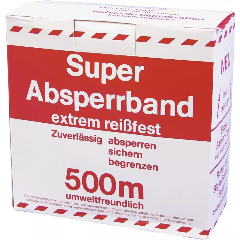 ACCESSOIRE afzetband rood/wit 500 m x 75 mm (3000596K)
