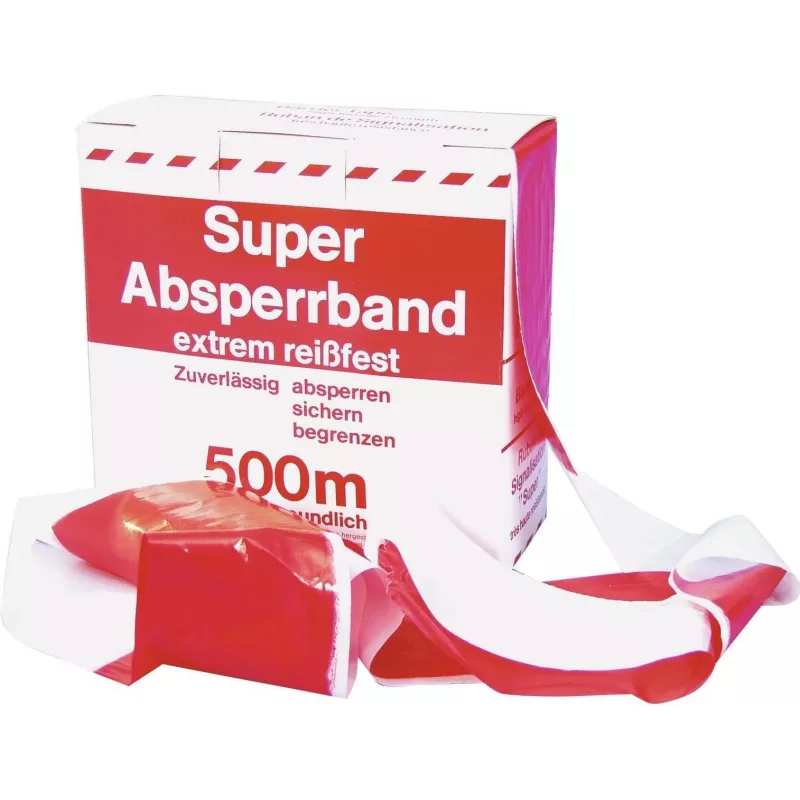 ACCESSOIRE afzetband rood/wit 500 m x 75 mm (3000596K)