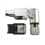 Telegärtner MFP8-4x90 Cat.6A veldmonteerbare RJ45 stekker, T568A, afgeschermd, multi-hoek J00026A4004
