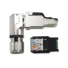 Telegärtner MFP8-4x90 Cat.6A veldmonteerbare RJ45 stekker, T568A, afgeschermd, multi-hoek J00026A4004