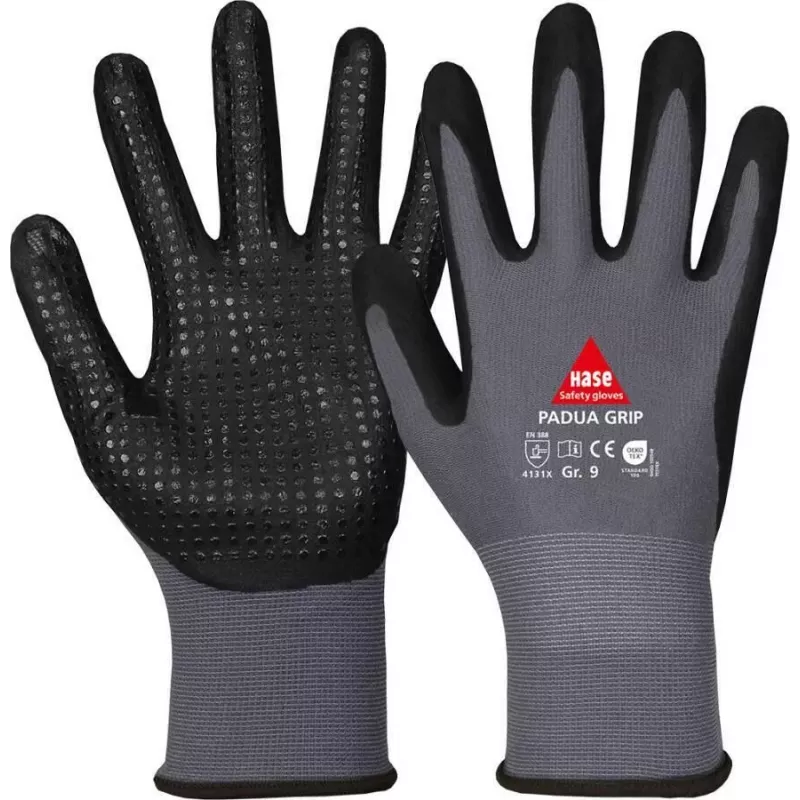 HASE SAFETY GROUP AG 508150 8 Padua Grip met nitril gecoate nylon werkhandschoenen maat 8