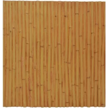 EUROPALMS bamboe wandpaneel 100x100cm natuurlijke decoratieve plaat 83313220