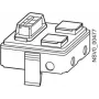 SIEMENS BD2-AK1/2SD163FIA afgangkast 16A 2x1-polig met zekeringlastschakelaar (BVP:660870)