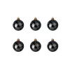 EUROPALMS decoratiebol 7cm, zwart, 6-pack (83501253)