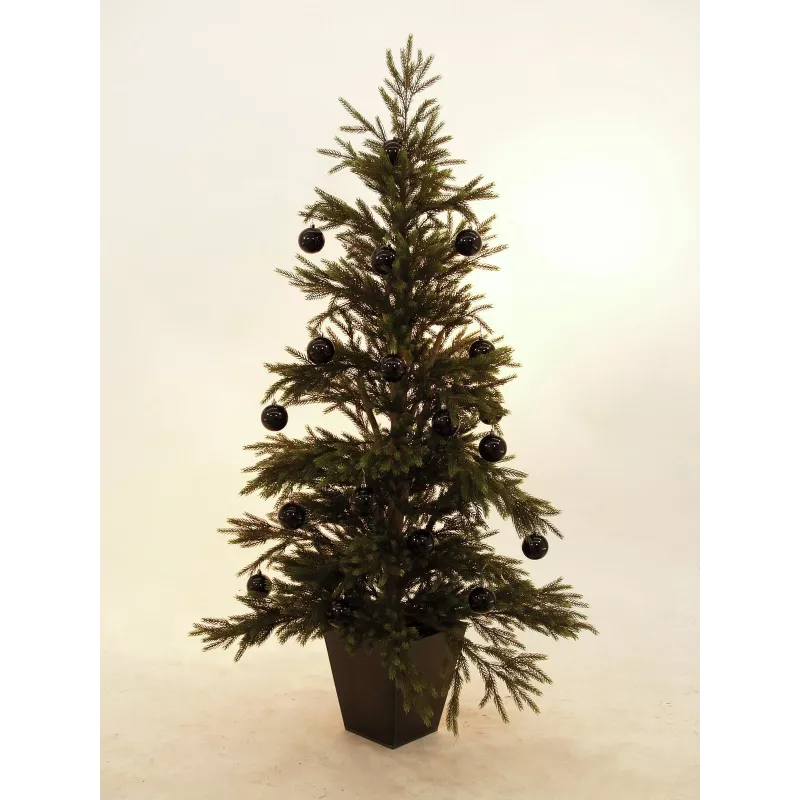 EUROPALMS decoratiebol 7cm, zwart, 6-pack (83501253)