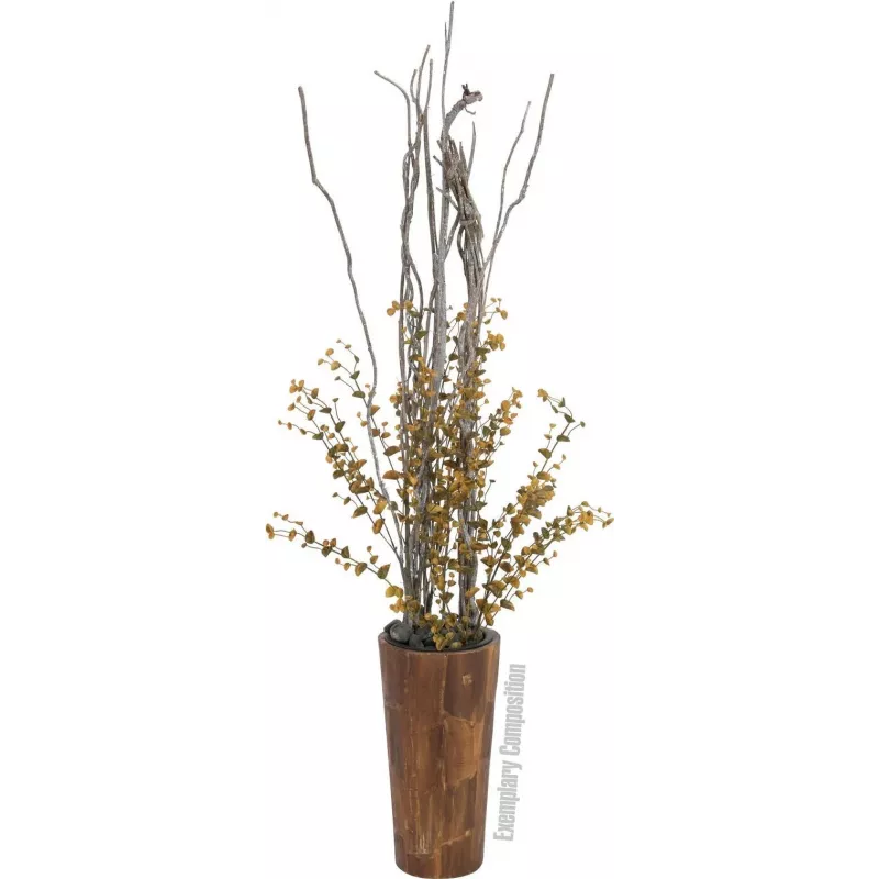 EUROPALMS kunstmatige eucalyptus tak, geelgroen, 110cm 82505622
