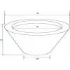 EUROPALMS Leichtsinn Bowl-15 decoratieschaal, wit, glanzend 83011822