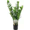 EUROPALMS Zamifolia kunstmatige ZZ-plant, 70 cm, zwarte pot 82600153