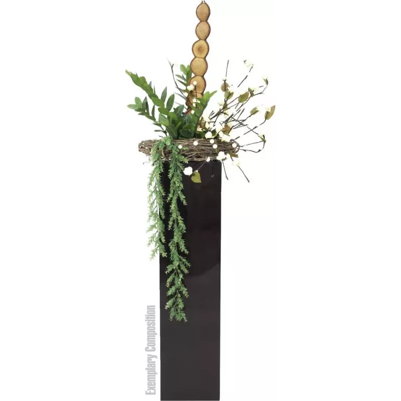 EUROPALMS Zamifolia kunstmatige ZZ-plant, 70 cm, zwarte pot 82600153
