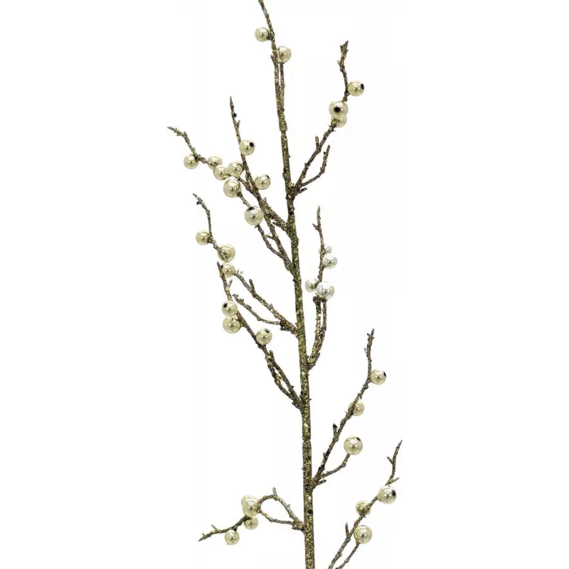 EUROPALMS glitter goud bessentak, 85 cm, 3-pack (83500441)