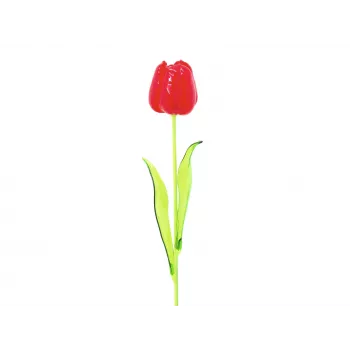 EUROPALMS kristaltulp kunstmatige tulp, rood, 61cm, 12-pack 82600205