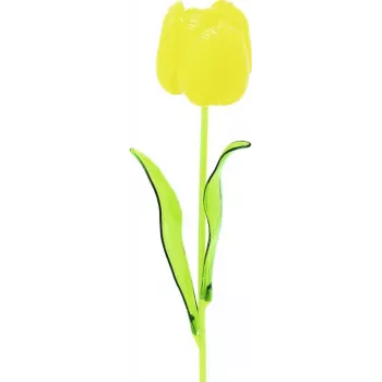 EUROPALMS Crystal Tulip kunstmatige bloem, geel, 61 cm, 12-pack 82600207