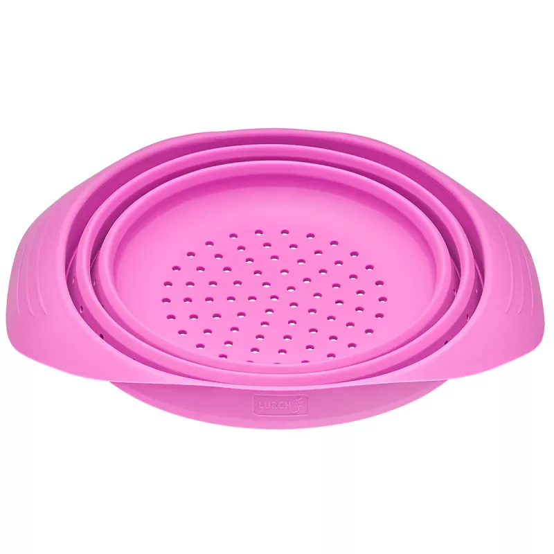 LURCH opvouwbare zeef druif 24 cm siliconen met PP-basis 210286