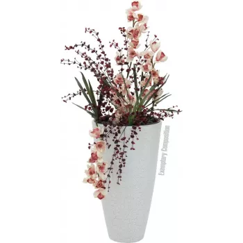 EUROPALMS kunstmatig orchideeblad (EVA), groen, 45cm 82530574