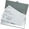 JÜSCHA Alassio visitekaarthouder, aluminium, matzilver, voor ca. 10 kaarten, 93 x 60 x 5 mm 0334