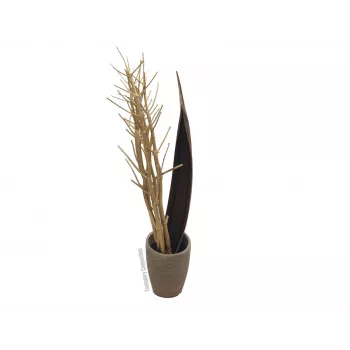 EUROPALMS gedroogde venkelboeket, goud, 160cm 83502363