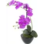 EUROPALMS kunstmatige orchideeënarrangement 4, witte Phalaenopsis in keramische pot, 60 cm 82530349