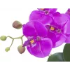 EUROPALMS kunstmatige orchideeënarrangement 4, witte Phalaenopsis in keramische pot, 60 cm 82530349