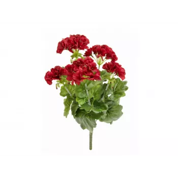 EUROPALMS kunstmatige geranium, donkerrood, 42cm 82600112