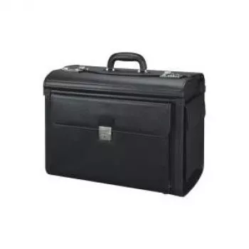 JÜSCHA Alassio Vicenza 45047 Laptoptas 15,6 inch zwart kunstleer