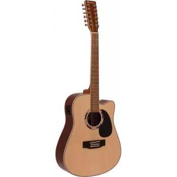 DIMAVERY DR-612 12-snarige akoestische western-gitaar, naturel 26231281