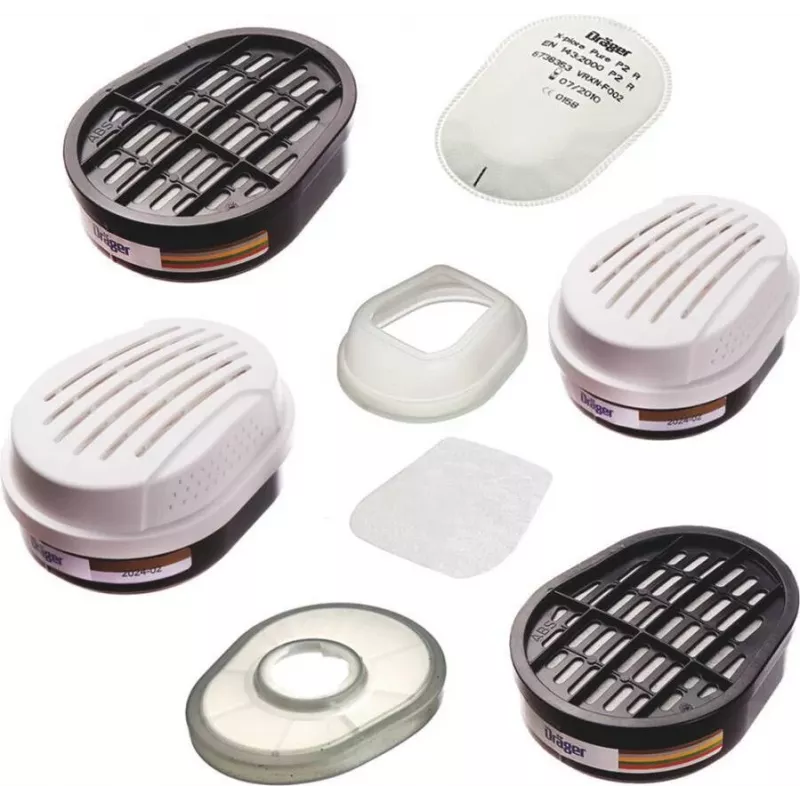 Dräger X-plore bajonet combinatiefilter A2B2E2K2 Hg P3 RD, 2-pack 6738819