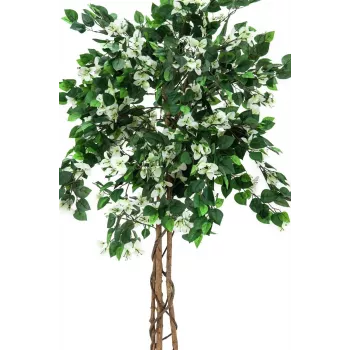 EUROPALMS Bougainvillea kunstplant, wit, 150cm 82507085