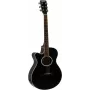 DIMAVERY AW-400 linkshandige dreadnought akoestische gitaar, zwart 26235090