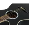 DIMAVERY AW-400 linkshandige dreadnought akoestische gitaar, zwart 26235090