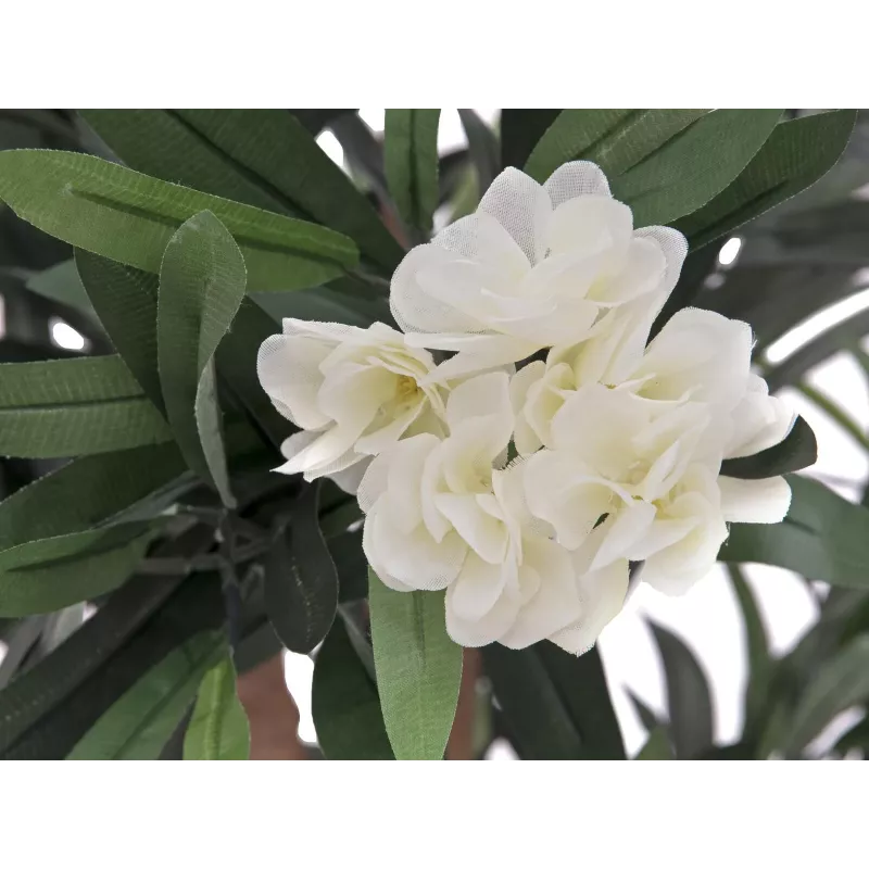 EUROPALMS oleanderboom, kunstplant, wit, 120 cm (82507246)