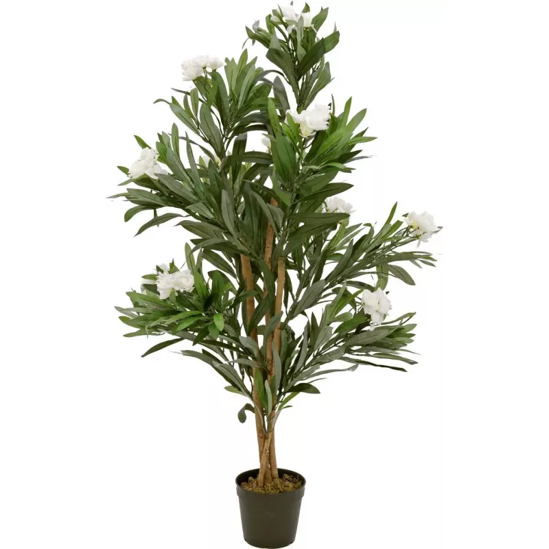 EUROPALMS oleanderboom, kunstplant, wit, 120 cm (82507246)