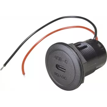 ProCar Power USB-C inbouwstopcontact PD/QC 50W 12/24V DC, zonder LED 67351990