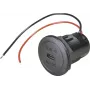 ProCar Power USB-C inbouwstopcontact PD/QC 50W 12/24V DC, zonder LED 67351990