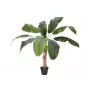 EUROPALMS kunstmatige bananenplant, 100cm, groene bladeren, zwarte pot 82509503