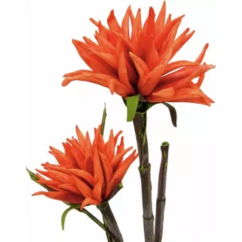 EUROPALMS Dahlia (EVA), kunstplant, oranje, 100cm (82532006)