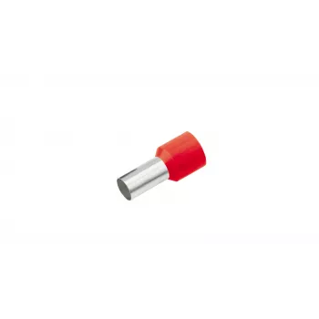 Cimco 187220 deels geïsoleerde adereindhuls 1,5 mm² rood, 100 stuks