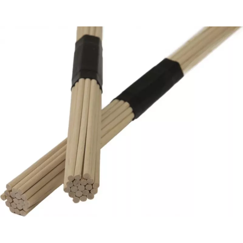 DIMAVERY DDS-Rods esdoorn drum rods, 19 stokken, rubberen greep, 405 mm, paar 26070380