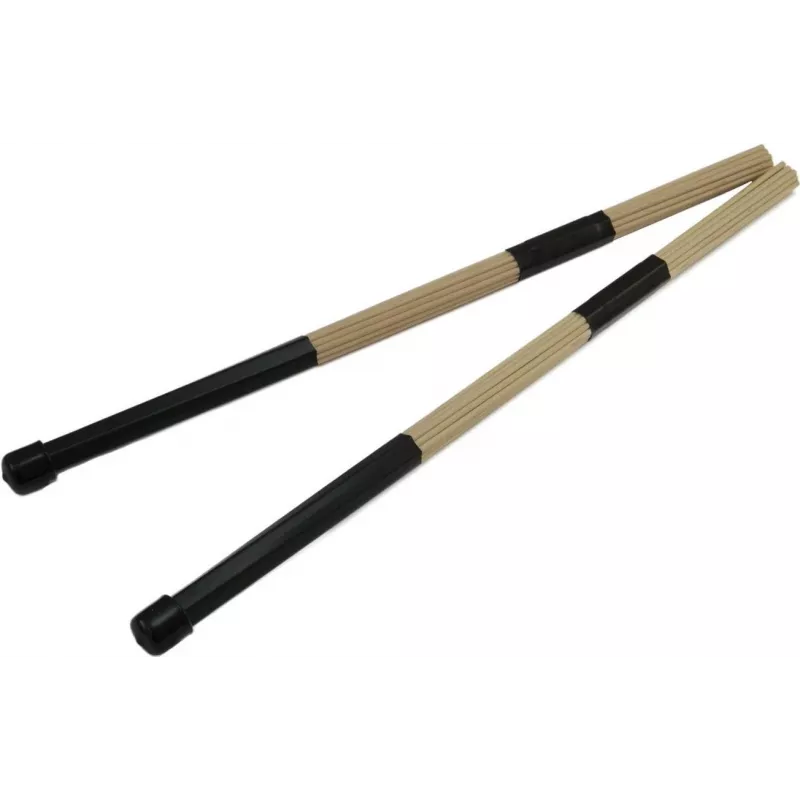 DIMAVERY DDS-Rods esdoorn drum rods, 19 stokken, rubberen greep, 405 mm, paar 26070380