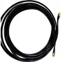 Wittenberg Antennen 10 m antennekabel SMA-stekker naar SMA-stekker 50 Ohm verliesarme coaxkabel zwart 103484